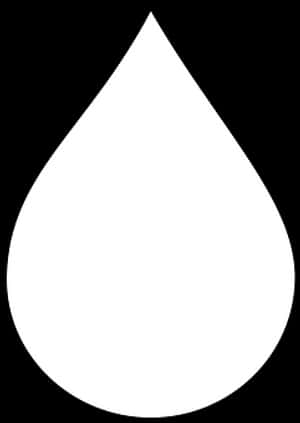 Water Drop Silhouette Black Background PNG image with transparent background