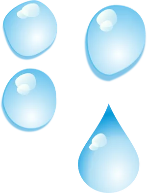 Water Drops Transformation PNG Image