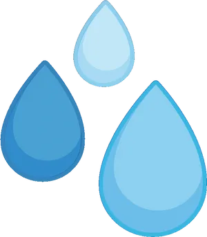 Water Drops Vector Illustration PNG Image