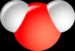 Water Molecule Illustration PNG image with transparent background