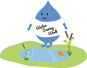 Water Saving Week Campaign Character.png PNG Image