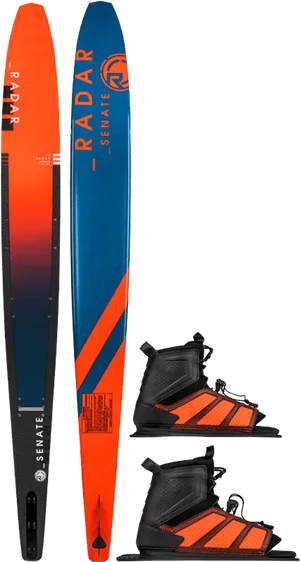 Water Ski Equipment Display PNG Image