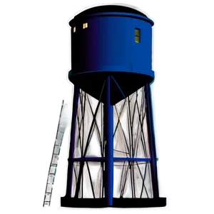 Water Tower Night View Png Ybs53 PNG Image