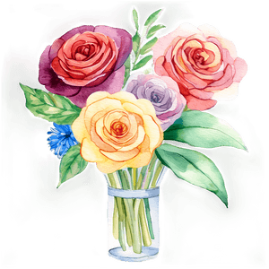 Watercolor Bouquet Illustration PNG 19 PNG image with transparent background