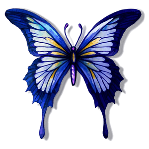 Watercolor Butterfly Sticker PNG 80 PNG