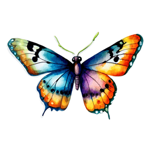 Watercolor Butterfly Sticker PNG gba88 PNG