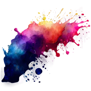 Watercolor Corner Splash Png Jbb PNG Image