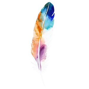 Watercolor Feather Quill Png 06122024 PNG Image