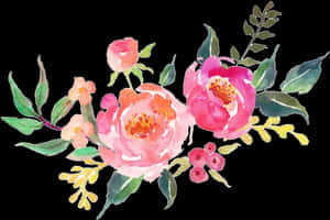 #flower #pink #flowers #watercolor #nature - Flower Watercolor Transparent Background, HD Png Download PNG image with transparent background