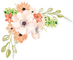 Watercolor Floral Bouquet.png PNG Image