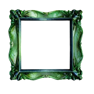 Watercolor Green Frame Png Cqw PNG Image