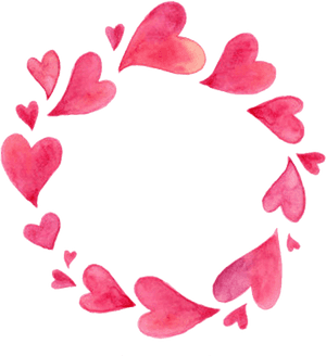 #hearts #heart #borders #frames #round #frame #border - Round Heart Border, HD Png Download PNG