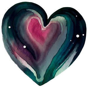 Watercolor Heart Print PNG 05252024 PNG