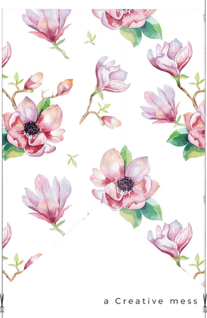 Transparent Magnolia Png - Flower Bunting Template Free, Png Download PNG image with transparent background