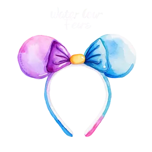 Watercolor Mouse Ears Png Pth89 PNG Image