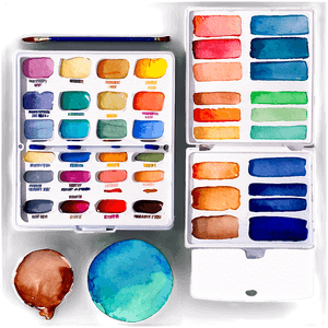 Watercolor Palette Transparent PNG 06212024 PNG