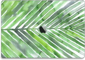 Watercolor Palm Leaves Pattern PNG Image