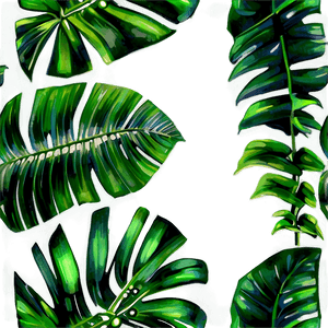 Watercolor Palm Leaves PNG 05252024 PNG image with transparent background