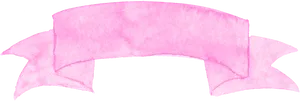 Watercolor Pink Ribbon Banner Png, Transparent Png PNG Image