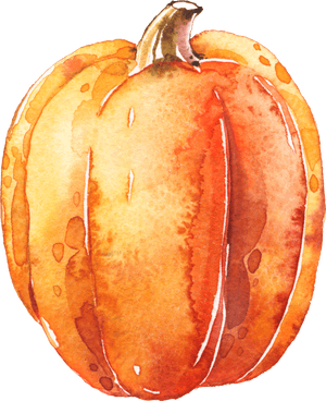 Watercolor Pumpkins Png - Transparent Background Pumpkin Clipart, Png Download PNG