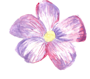 Png Tumblr Stickers Flowers , Png Download - Purple Pastel Flower Png, Transparent Png PNG image with transparent background