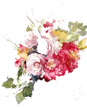 Watercolor_ Roses_ Artwork PNG Image