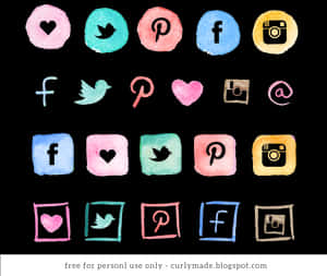 Watercolor_ Social_ Media_ Icons PNG