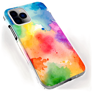 Watercolor Splash Phone Case PNG nte4 PNG image with transparent background