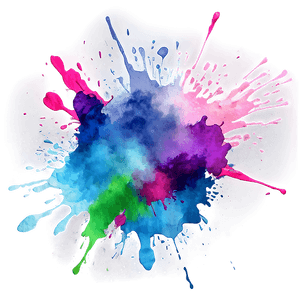 Watercolor Splatter Design PNG 41 PNG