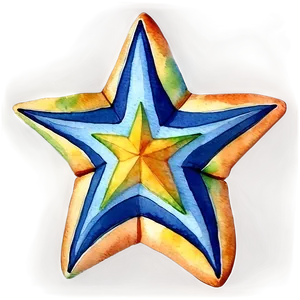 Watercolor Star Pattern Png Sfh66 PNG Image