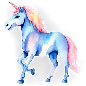 Watercolor Unicorn Clipart Png 23 PNG Image