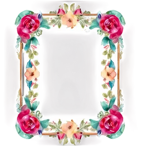 Watercolor Wedding Frame Png 06262024 PNG Image