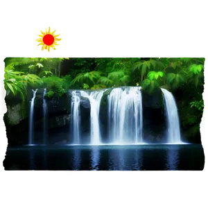 Waterfall Scenery Png Pyd65 PNG Image