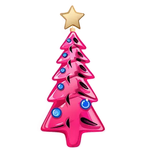 Watermelon Pink Christmas Tree Png 06122024 PNG Image