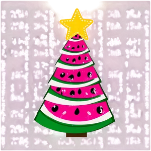 Watermelon Pink Christmas Tree Png Xwa PNG Image