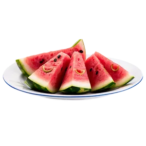 Watermelon Slice On Plate Png Lxt PNG Image