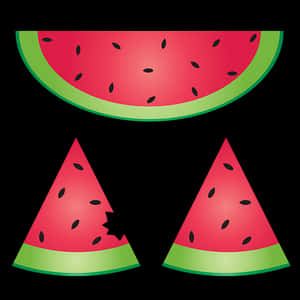 Watermelon Slices Graphic PNG