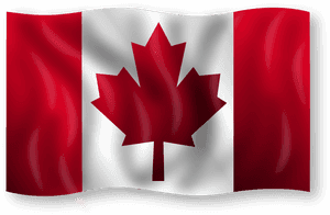 Waving Canada Flag Png In Transparent Pngbg - Moving Canada Flags, Png Download PNG image with transparent background