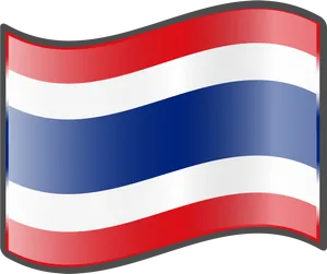 Waving Flagof Thailand PNG Image