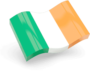 Glossy Wave Icon - Irish Flag 3d, HD Png Download PNG image with transparent background