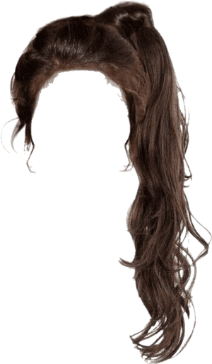 #hair #ponytail #brunette #brown #brownhair #hairup - Ponytail Hair Transparent Background, HD Png Download PNG