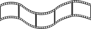 Wavy Film Strip Graphic PNG Image