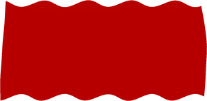 Wavy Red Banner Graphic PNG Image