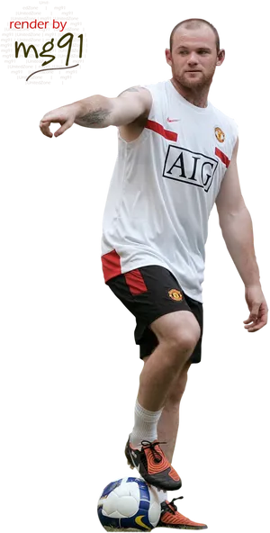 Wayne Rooney Manchester United Training PNG Image