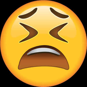 Weary Face Emoji PNG image with transparent background