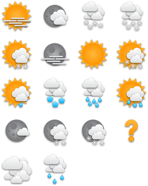 Tick Weather Icons - Weather Icons Pack Png, Transparent PNG with transparent background