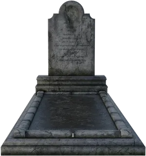 Weathered Gravestone Texture PNG Image