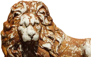 Weathered Lion Statue Cyprus PNG Image