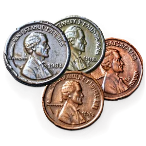 Weathered Pennies Png 06212024 PNG Image