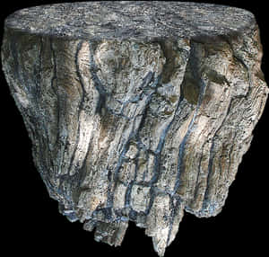 Weathered Stump Rock Texture PNG image with transparent background